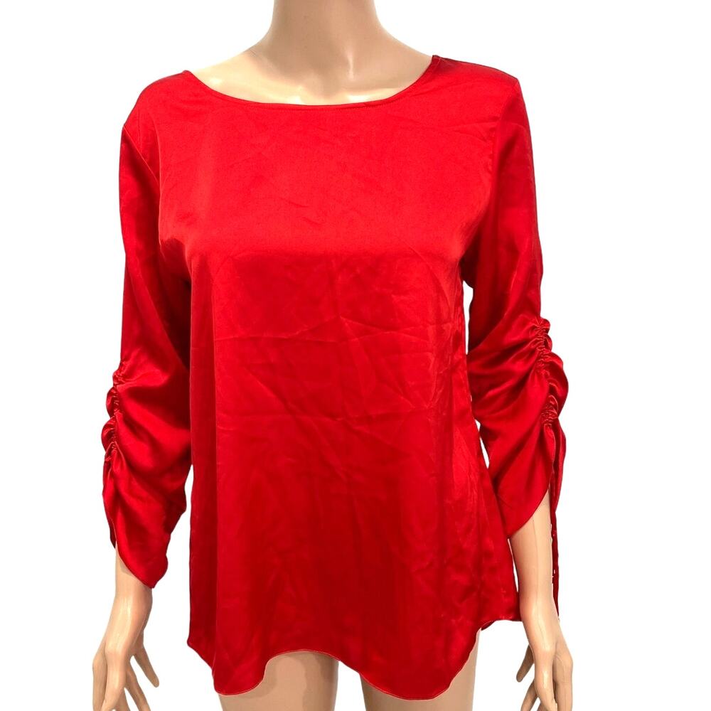 SACADA Red Blouse Women Brazil Sz 38 Gently Used